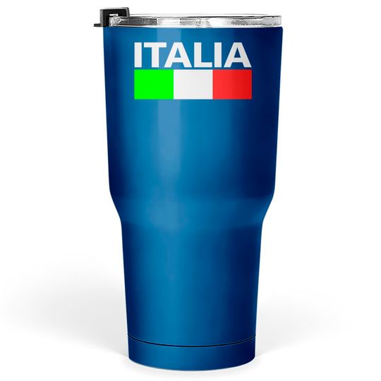 Italy Italia Flag Tumblers 30 oz