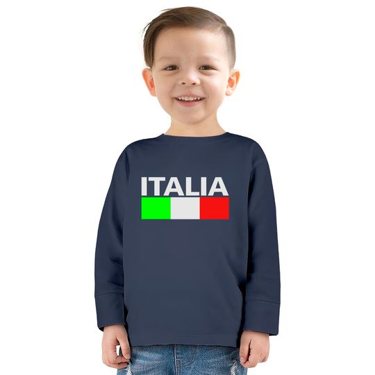 Italy Italia Flag  Kids Long Sleeve T-Shirts