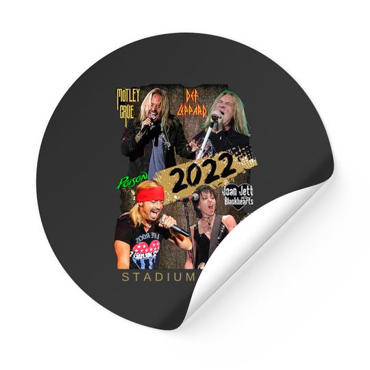 The Stadium Tour 2022 Stickers, Music Concert Stickers