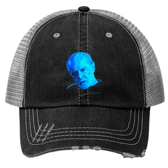 Discover Black Trucker Hat - George Carlin Portrait - Comedian - Trucker Hats