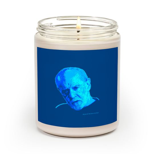 Black Scented Candle - George Carlin Portrait - Comedian - Scented Candles