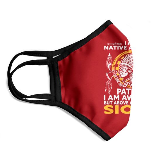 Sioux Tribe Native American Indian America Face Masks