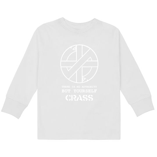 Crass There Is No Authority But Yourself  Kids Long Sleeve T-Shirts