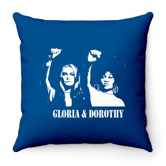 GLORIA & DOROTHY Stencil - Feminism - Throw Pillows