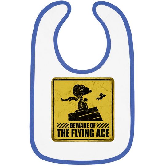 Discover Beware of the Flying Ace - Snoopy - Bibs
