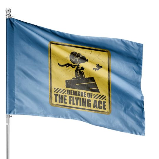 Discover Beware of the Flying Ace - Snoopy - House Flags