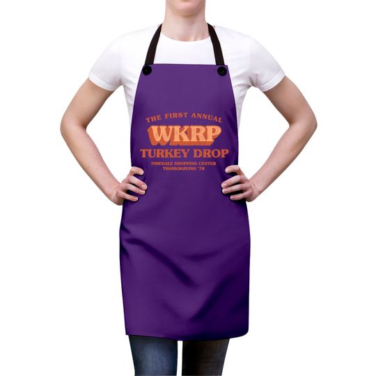 Wkrp Turkey Drop Vintage - Wkrp Turkey Drop - Aprons