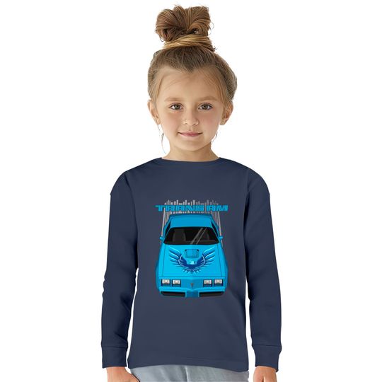 Firebird Trans Am 79-81 - Atlantis blue - Blue -  Kids Long Sleeve T-Shirts