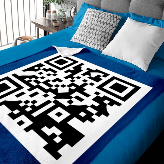 Discover Rick Astley Rick Rolled QR Code - Rick Rolled - Baby Blankets