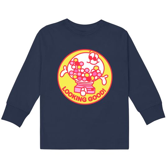 Scratch N Sniff Gumball Love - Retro Vintage Aesthetic -  Kids Long Sleeve T-Shirts