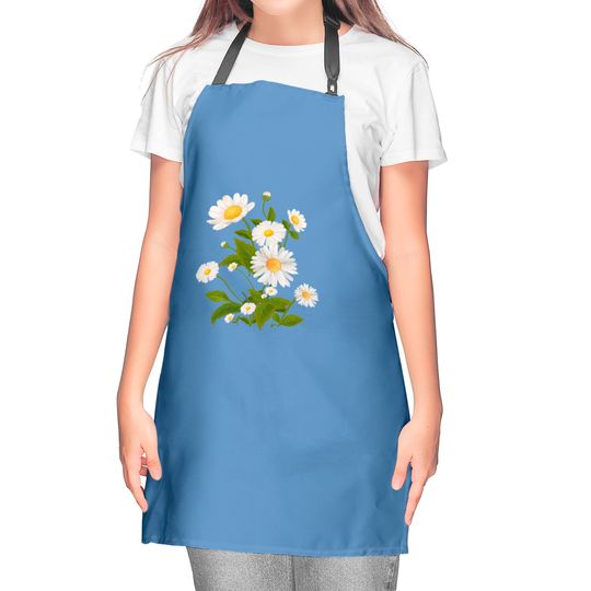 Marguerite Daisy Print - Daisy Flower - Kitchen Aprons