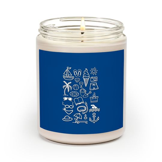 Beach Holiday Icons - Snorkeling - Scented Candles