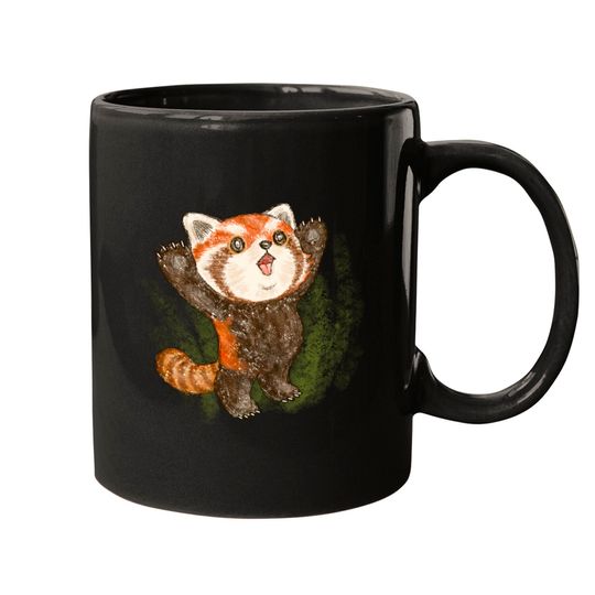 Banzai red panda - Red Panda - Mugs