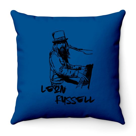 Leon R - Leon Russell - Throw Pillows