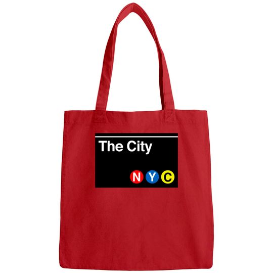 The City Subway Sign - New York City - Bags