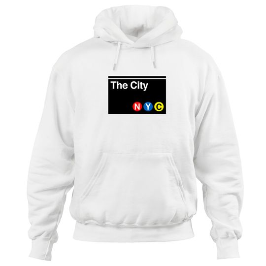 The City Subway Sign - New York City - Hoodies