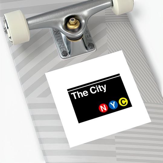 The City Subway Sign - New York City - Stickers