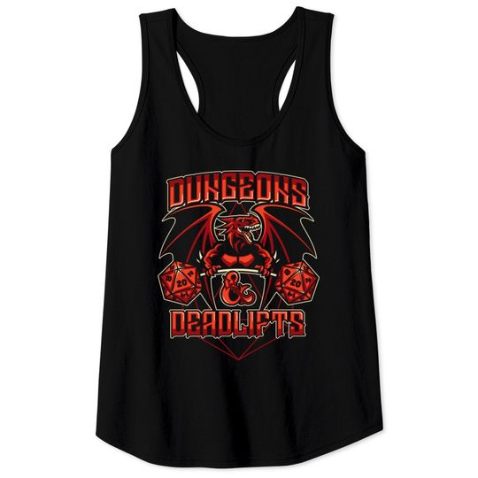 Dungeons and Deadlifts - Dungeons And Dragons - Tank Tops