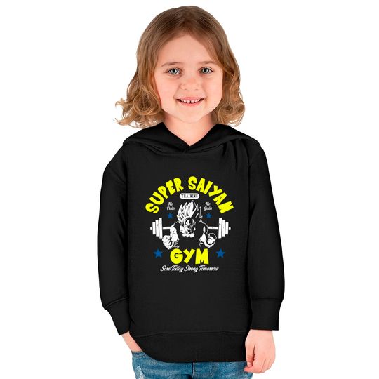 Super Saiyan Gym - Gym - Kids Pullover Hoodies