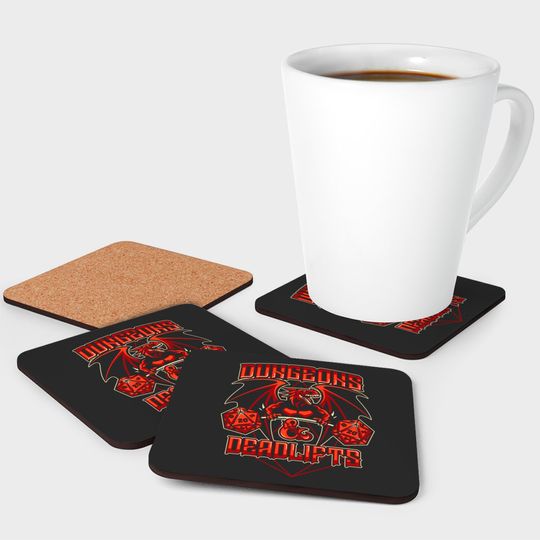 Dungeons and Deadlifts - Dungeons And Dragons - Coasters