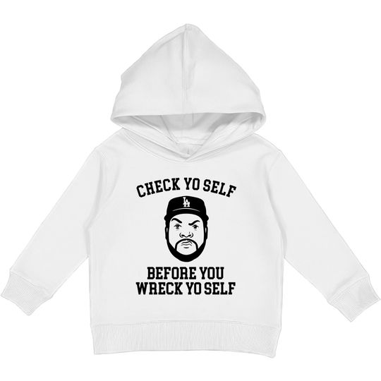 Discover Check Yo self before you wreck yo self - Ice Cube - Kids Pullover Hoodies