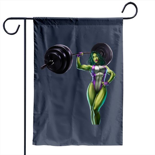 She-Green-Angry lady - Hulk - Garden Flags