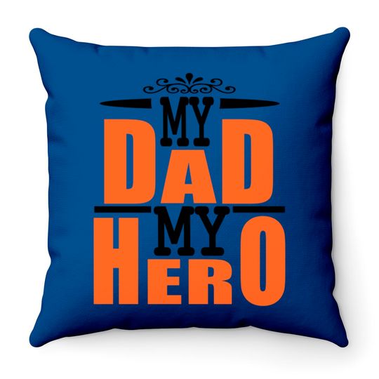 FATHERS DAY - Happy Birthday Father - Throw Pillows