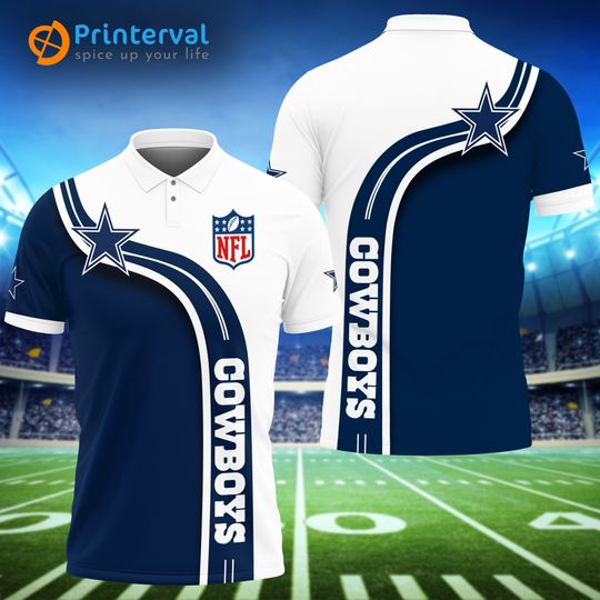 Dallas Cowboys 3D Polo Shirt