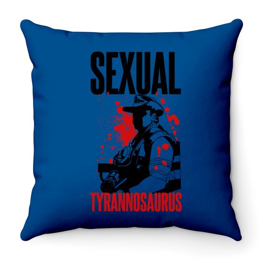 Blaine - Sexual Tyrannosaurus - Predator - Throw Pillows