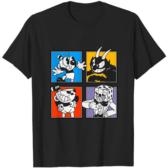 Cuphead Characters - Videogames - T-Shirt