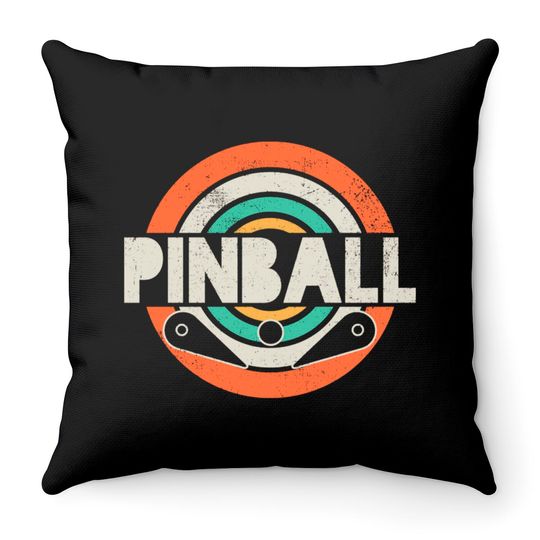 Pinball Vintage - Pinball - Throw Pillows