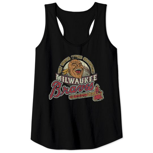 Milwaukee Braves World Champions 1957 - Baseball - Tank Tops