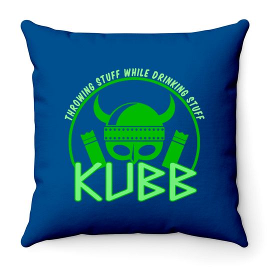 Kubb Viking Chess and Party Throw Pillows - Kubb Game - Throw Pillows