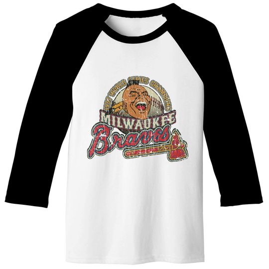 Milwaukee Braves World Champions 1957 - Baseball - Baseball Tees