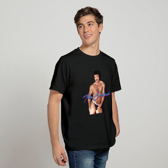 Sexy Tom Selleck / 80s Retro Design - Tom Selleck - T-Shirt