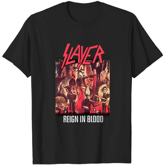 Slayer Reign In Blood Thrash Metal Official Tee T-Shirt