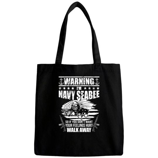 Discover Navy Seabee - US Navy Vintage Seabees - Navy - Bags