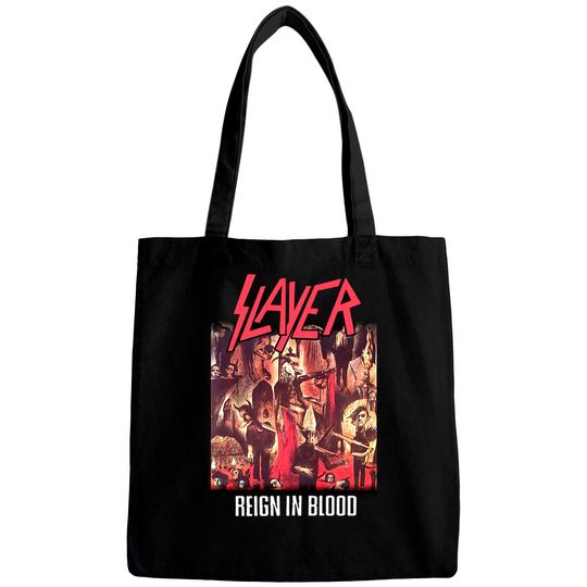 Discover Slayer Reign In Blood Thrash Metal  Tee Bags
