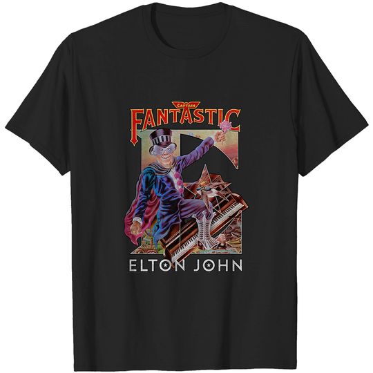 Elton John Captain Fantastic Brown Dirt Cowboy Tee T-Shirt