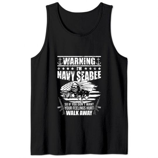 Navy Seabee - US Navy Vintage Seabees - Navy - Tank Tops