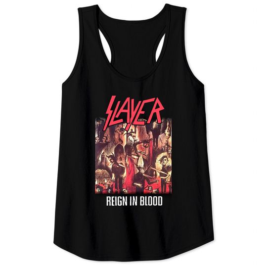 Slayer Reign In Blood Thrash Metal  Tee Tank Tops