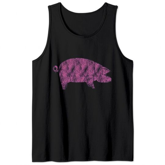 Pink Floyd Animals Pig AWBDG Blue Tee Tank Tops