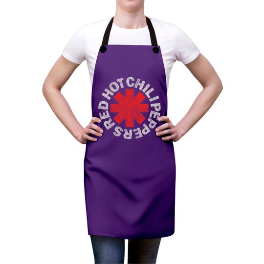 Red Hot Chili Peppers Distressed Logo Rock Apron Aprons