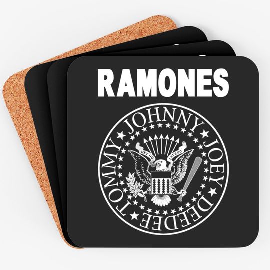 Discover The Ramones Seal Logo Rock Punk Heavy Metal Coaster Coasters