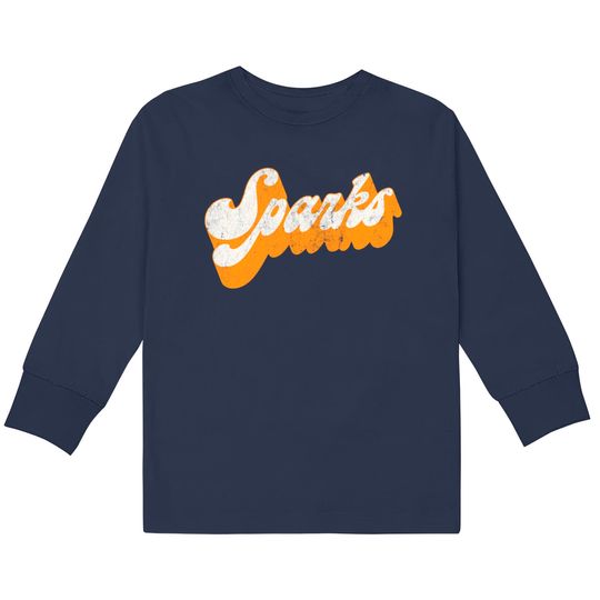 Sparks - Vintage Style Retro Aesthetic Design - Sparks -  Kids Long Sleeve T-Shirts