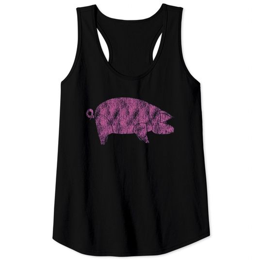 Pink Floyd Animals Pig AWBDG Blue Tee Tank Tops