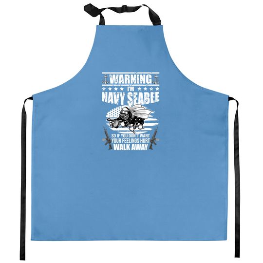 Navy Seabee - US Navy Vintage Seabees - Navy - Kitchen Aprons