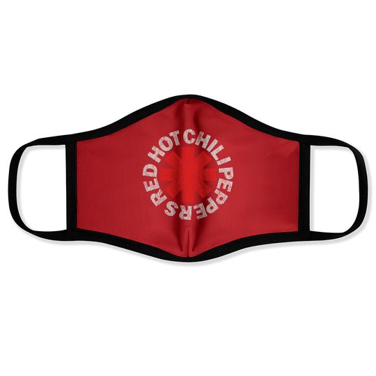 Red Hot Chili Peppers Distressed Logo Rock Face Mask Face Masks