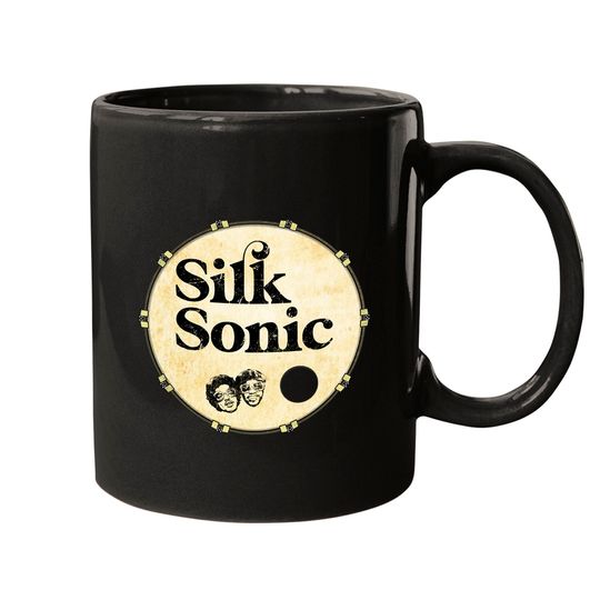Classic Fans Worn Out Silk Bass Drum Head Sonic Cute Fans Classic Mugs