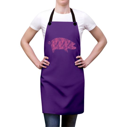 Pink Floyd Animals Pig AWBDG Blue Apron Aprons